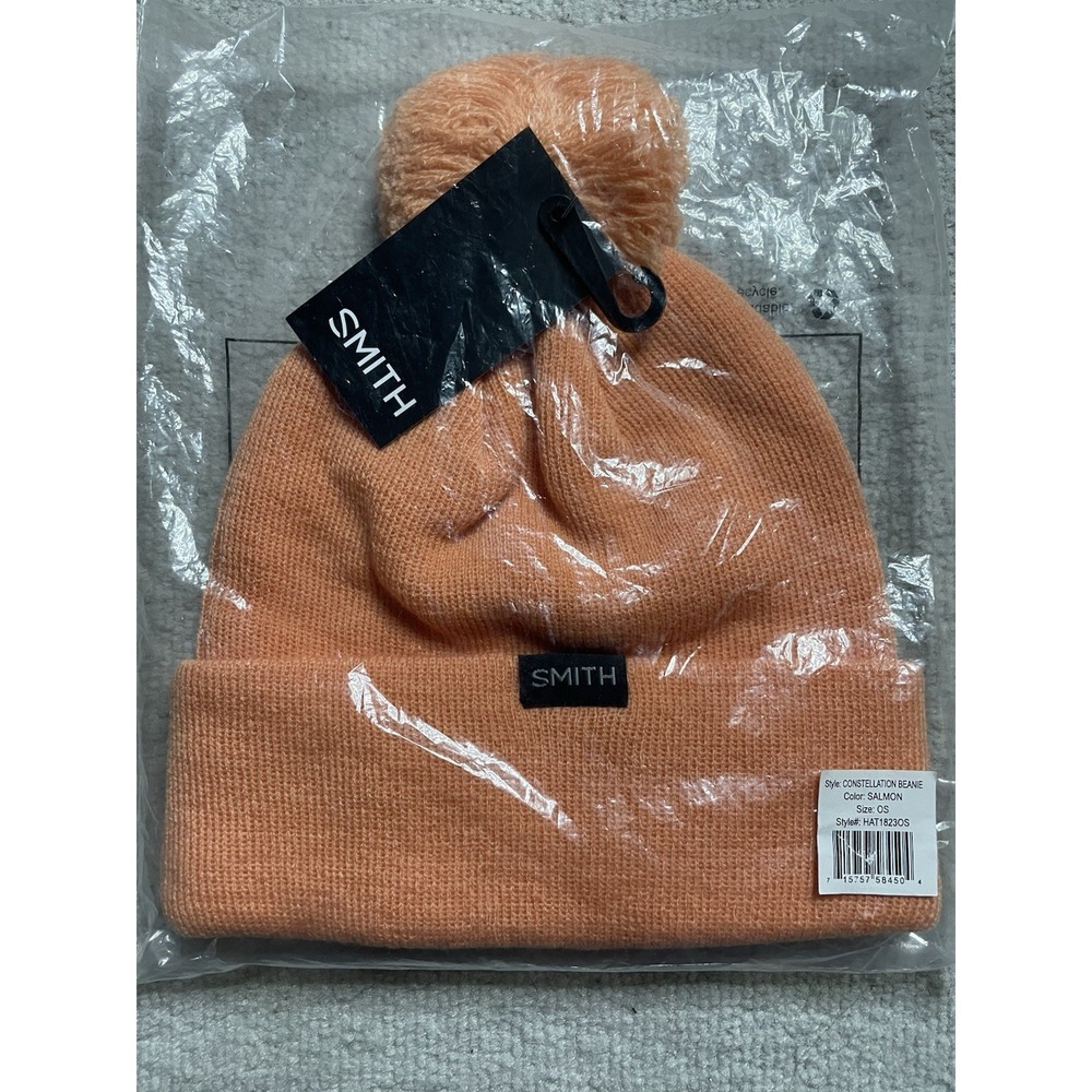 Smith Constellation Beanie Salmon with PomPom One Size